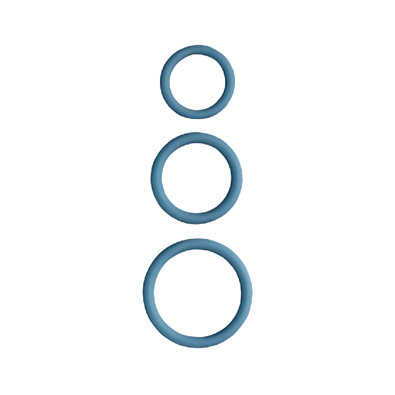 cock ring discreet comfort-Silicone Penis Ring Set