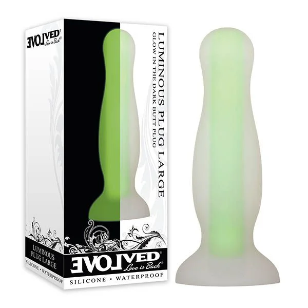 anal toys for slow pleasure-LUMINOUS PLUG - LARGE