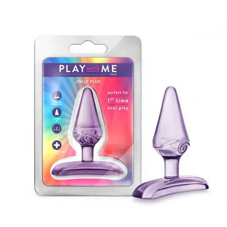 anal toys with smooth base-Blush Play With Me Jolly Plug Purple