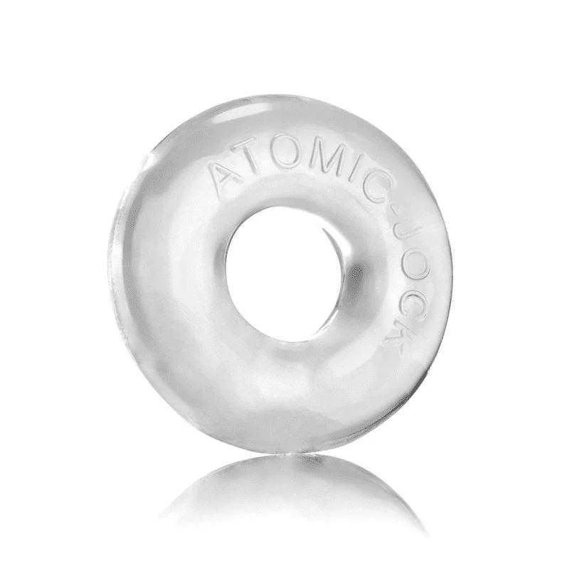 anal toys for bedroom fun-OxBalls Donut 2 Stretch Cockring - Clear