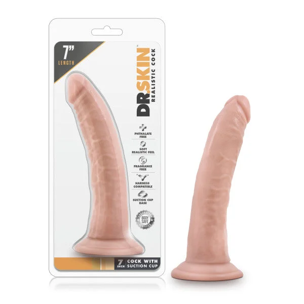 penis-strength-exercises-safe-Dr. Skin 7'' Cock with Suction Cup