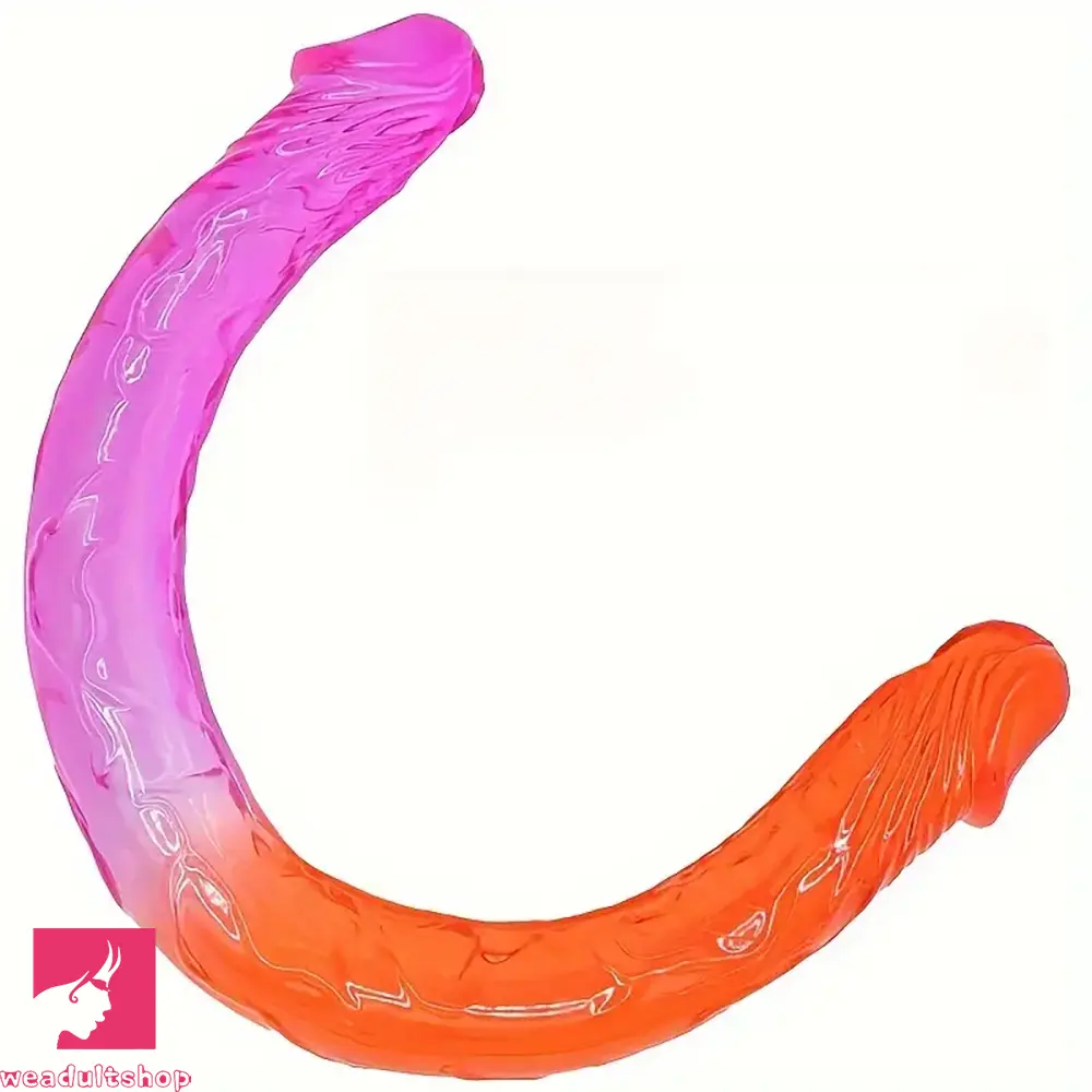 Penis-noticeable-12.59in 16.92in Two-color Double Penetration Big Long Dildo For Erotic