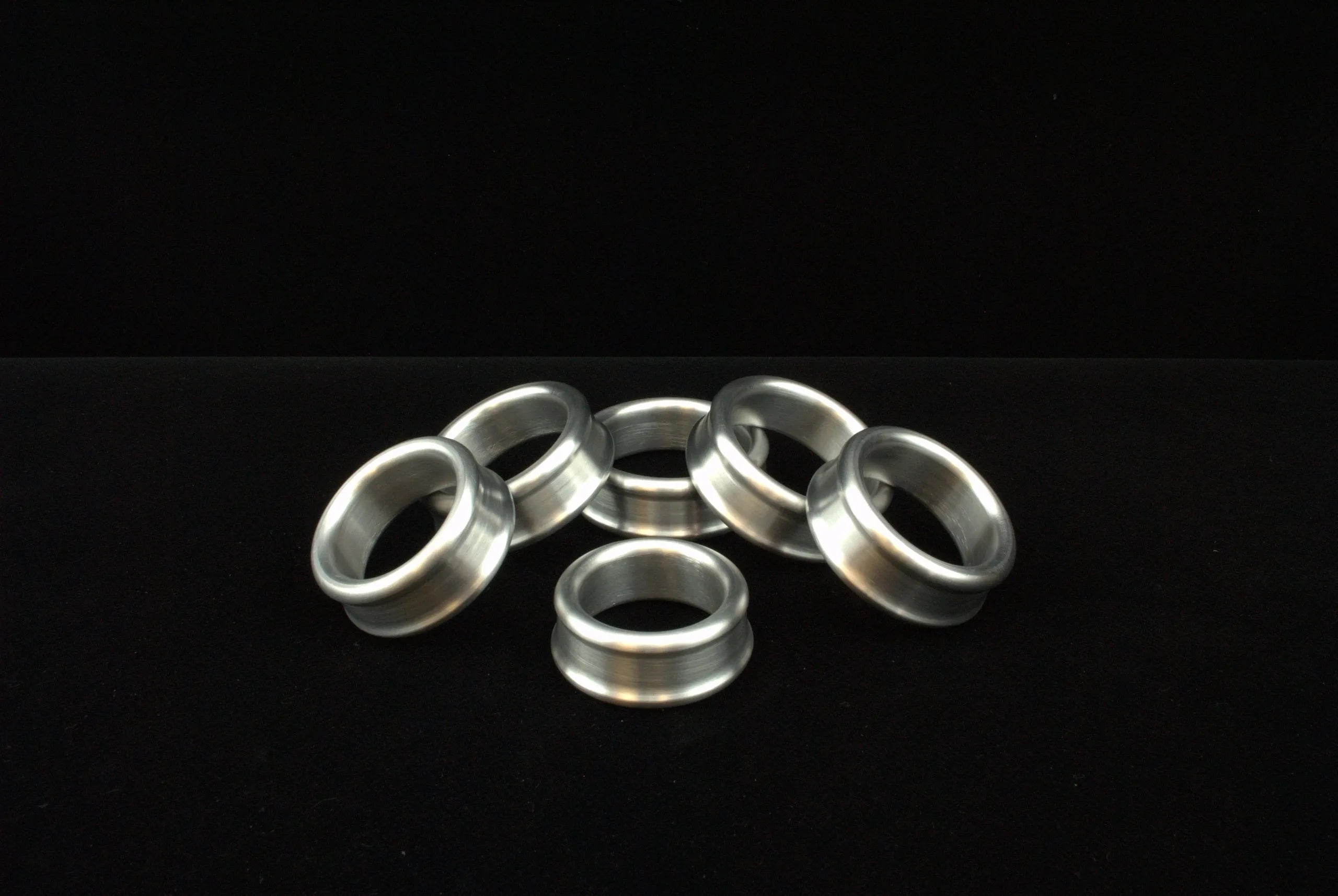 cock ring discreet texture-Tapered Aluminum Cockring