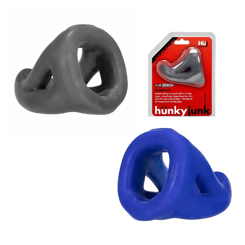 anal toys for beginner pleasure-HunkyJunk HUj Slingshot Cage - 2 Colors to Choose