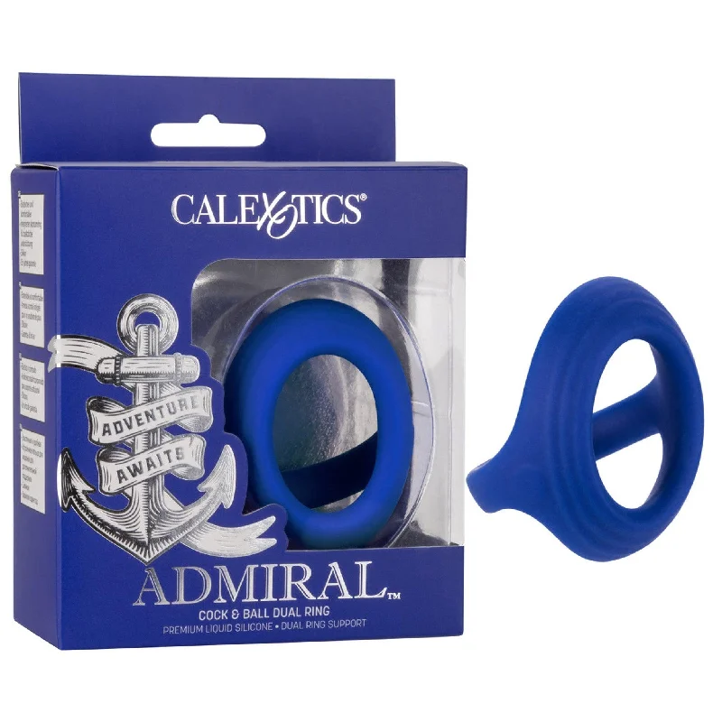 anal toys for gentle play-Admiral Cock & Ball Dual Silicone Ring