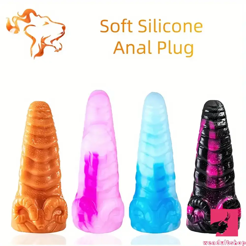 Penis-shiny-10.2in Sheep Silicone Soft Animal Monster Dildo For Women Men Anus