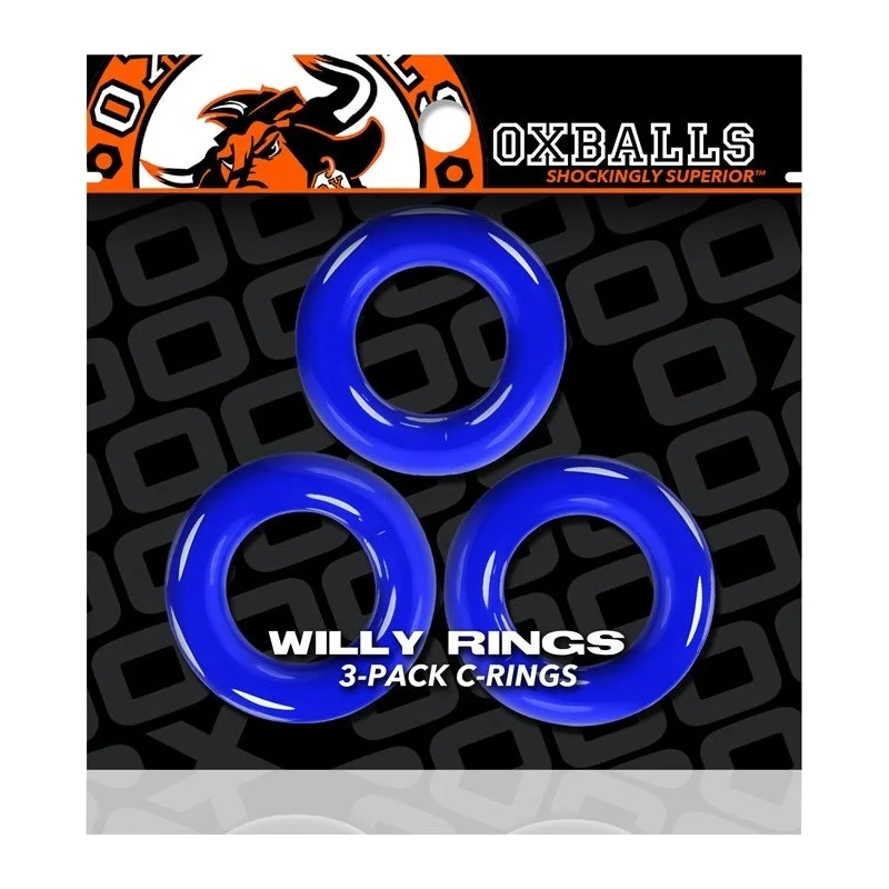 anal toys for intense pleasure-Willy Rings Pool Blue