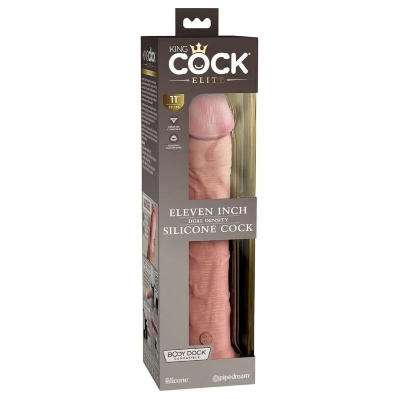 penis-skin-moisture-solutions-King Cock Elite 11'' Dual Density Cock -