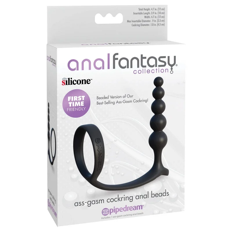 anal toys for deep nights-Anal Fantasy Ass Gasm Cock Ring Anal Beads by Pipedream Products®