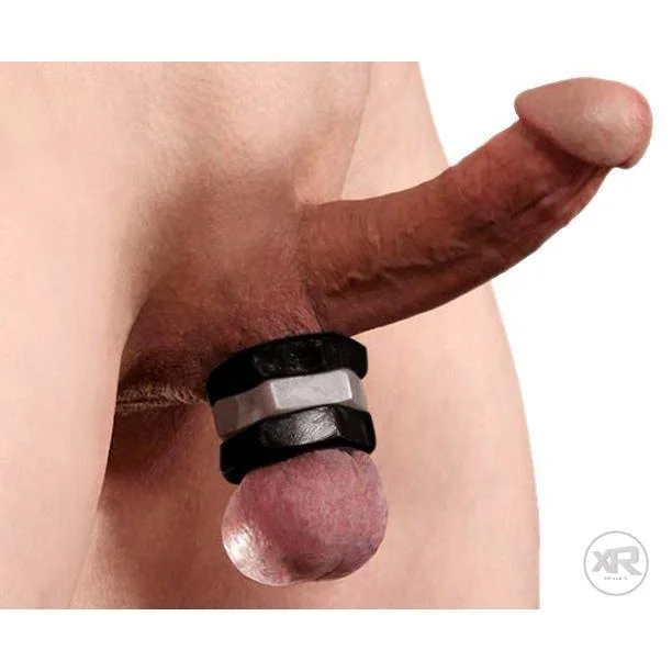 cock ring premium comfort-3pc Ball Stretcher and Cock Ring Kit