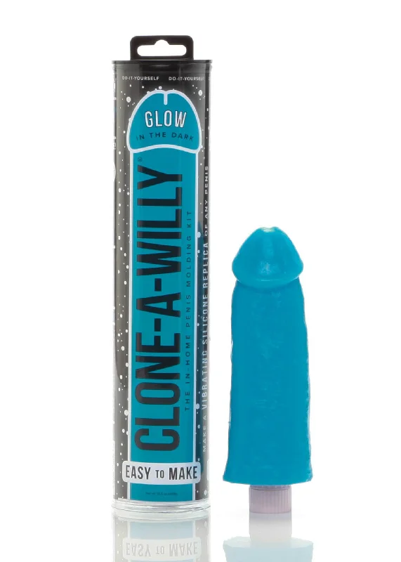 penis-erection-natural-remedies-Clone-a-Willy Glow-in-the-Dark Kit - Blue