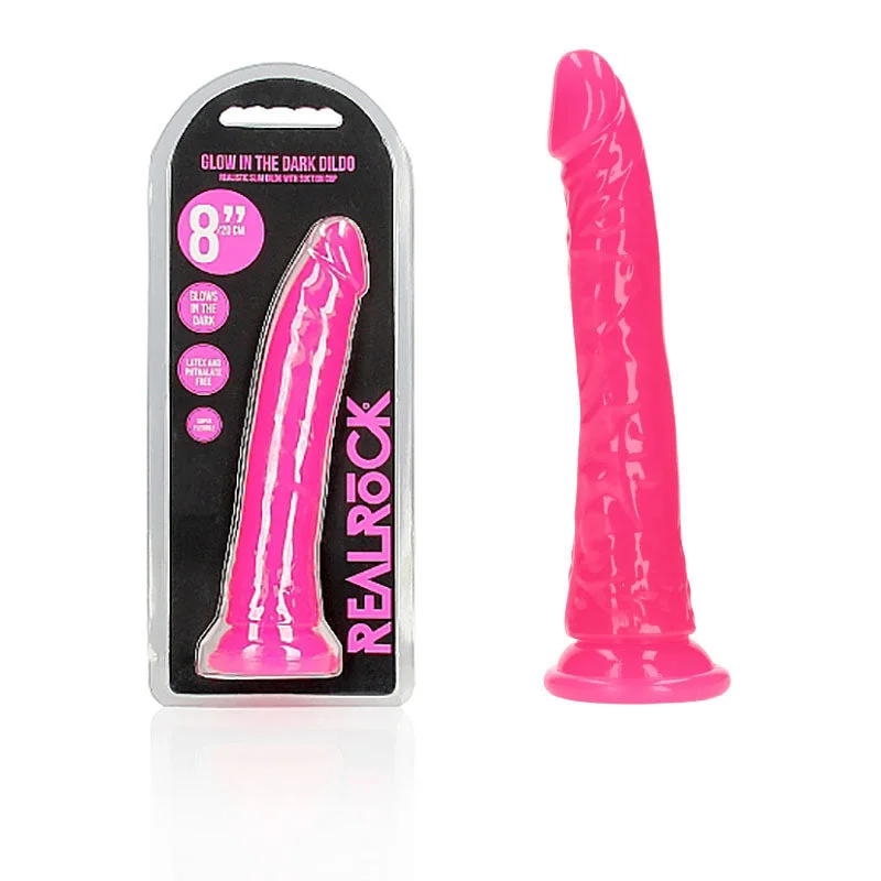 penis-size-statistics-worldwide-REALROCK 20 cm Slim Glow in the Dark Neon -