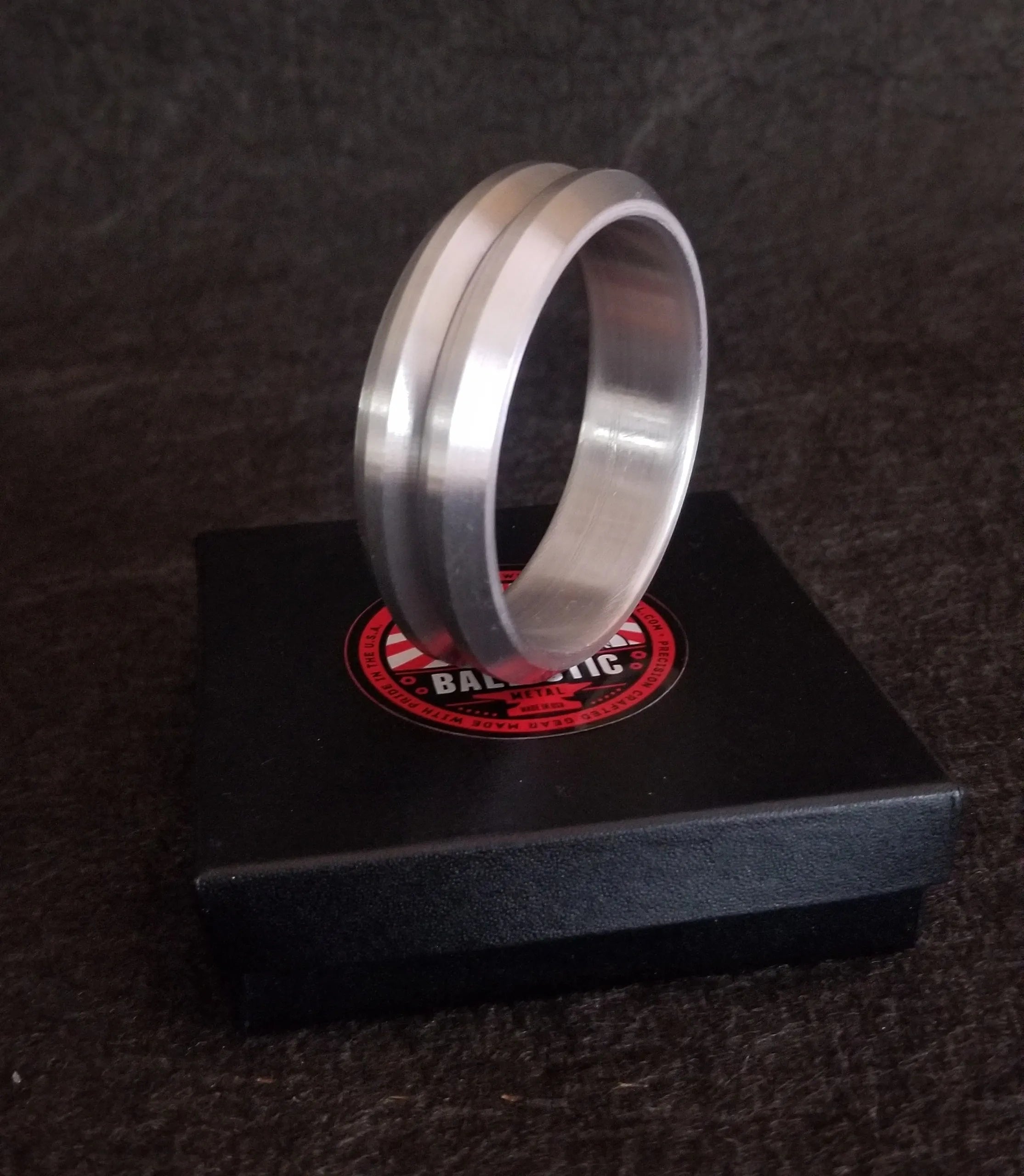 cock ring luxury texture-Pulley Style Aluminum Cockring