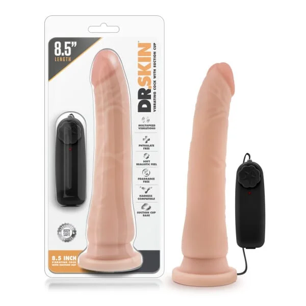 penis-health-screening-tips-Dr. Skin 8.5'' Vibrating Realistic Cock