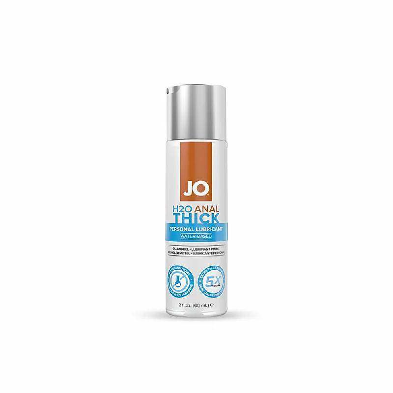 anal toys for quiet pleasure-JO H2O Anal Thick Water-Based Lubricant 2 oz.