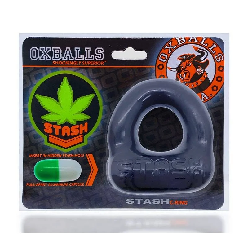 cock ring firm grip-Oxballs Stash Cockring with Aluminum Capsule Insert