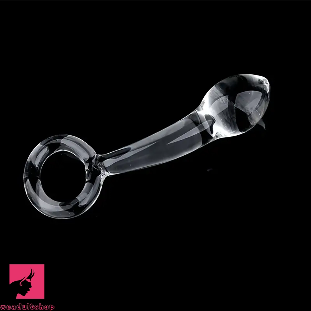 Penis-sharp-5.91in Hand Pull Crystal Glass Dildo Manual Adult Intimate Adult Toy