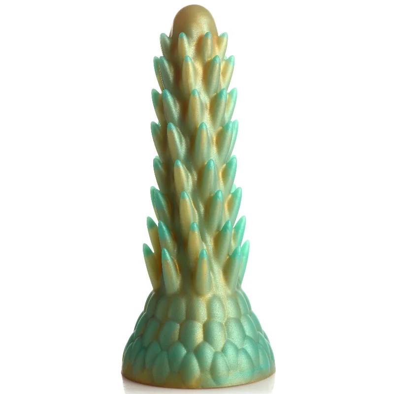 Dildo-revised-Stegosaurus Spiky Reptile Silicone Dildo - Green