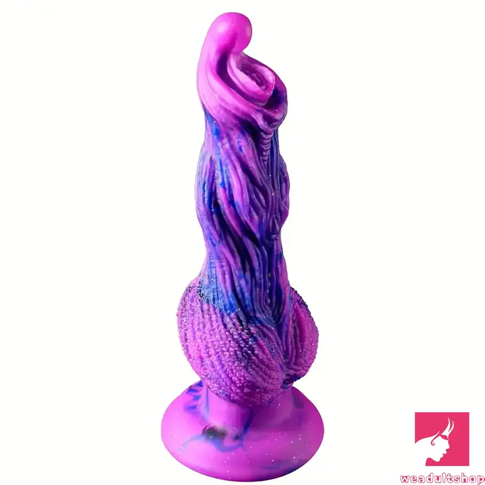 colorful anal toys for fun-9.8in Fantasy Animal Soft Silicone Dog Monster Dildo For Anal Sex Play