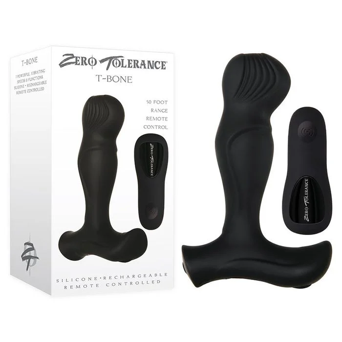 anal toys with long shaft-ZERO TOLERANCE T-BONE REMOTE PLUG