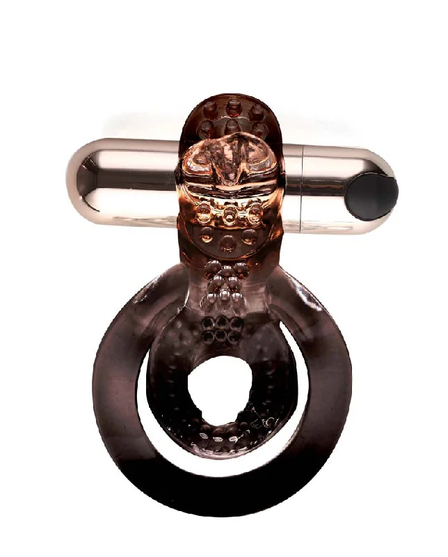 cock ring durable finish-Jayden by Maia Toys Vibrating Erection Enhancer Cock Ring Rose Gold