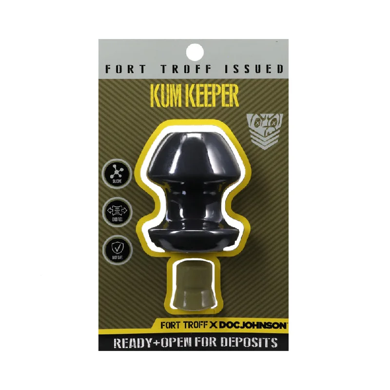 anal toys for gentle pleasure-Fort Troff Kum Keeper Medium Black