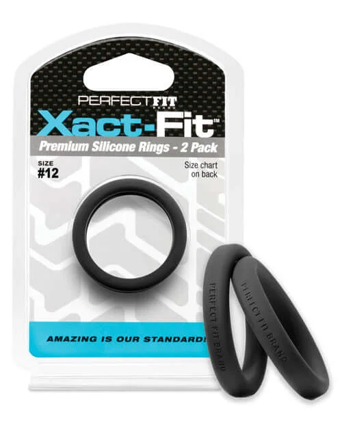 cock ring enhanced fit-Revolutionary Xact Fit Cock Rings #12 2 Pack: Perfect Sizing for Optimal Comfort and Performance