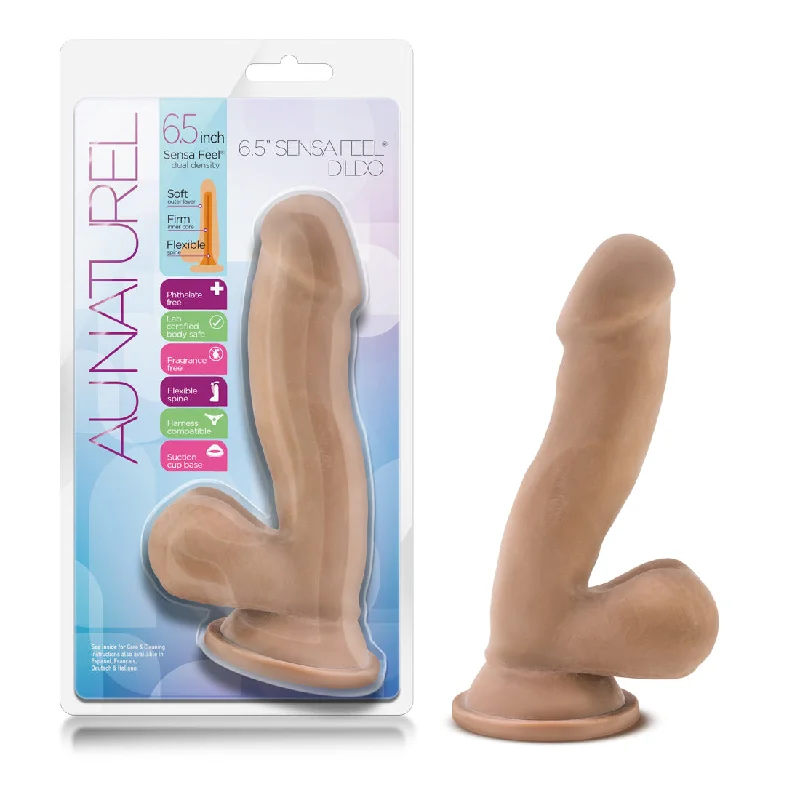 penis-vitamin-supplements-safe-Au Naturel 6.5 Inch Sensa Feel Dildo - Latin