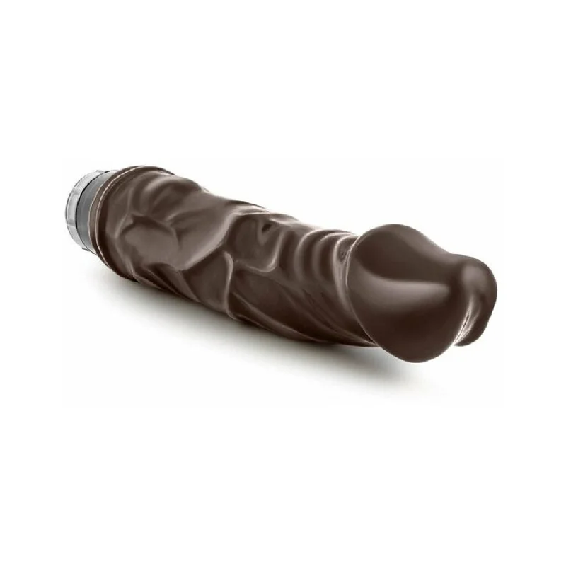 penis-size-comparison-facts-Dr. Skin - Cock Vibe 6 - 8.75 in Vibrating Dong - Chocolate