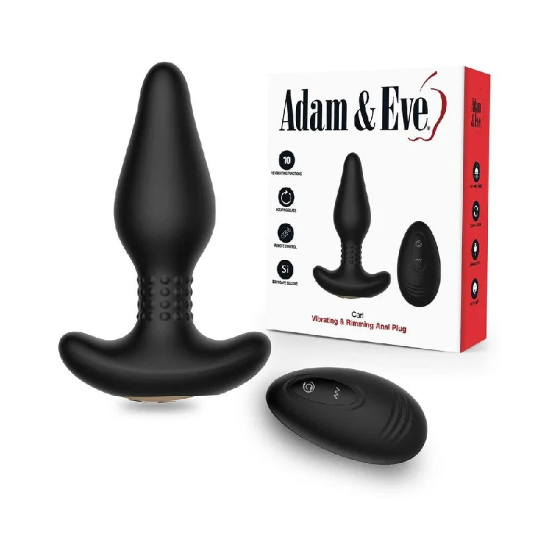 anal toys for slow nights-Adam & Eve Carl Vibrating & Rimming Plug