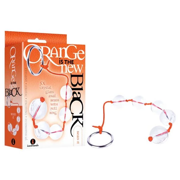 anal toys for discreet pleasure-ORANGE IS THE NEW BLACK BEAD IT