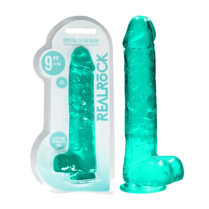 penis-enlargement-methods-safe-REALROCK Realistic Dildo With Balls 9IN