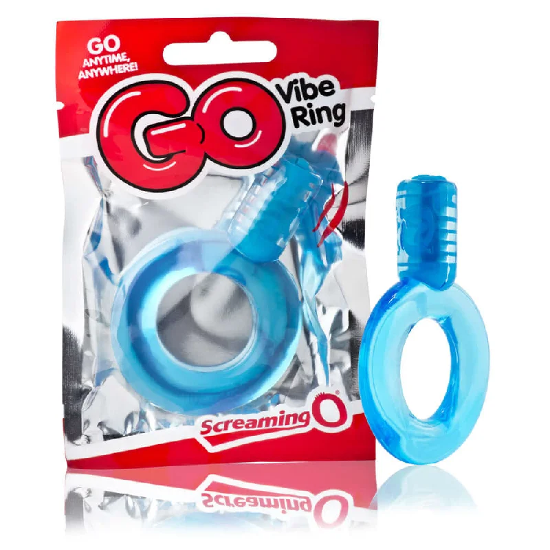 cock ring durable style-Screaming O Go Vibe Ring - Blue | Powerful 13,500 RPM Quickie Vibrating Cock Ring