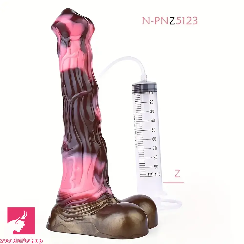 Penis-vintage-10.43in Soft Silicone Animal Horse Squirting Large Dildo For Vagina Sex