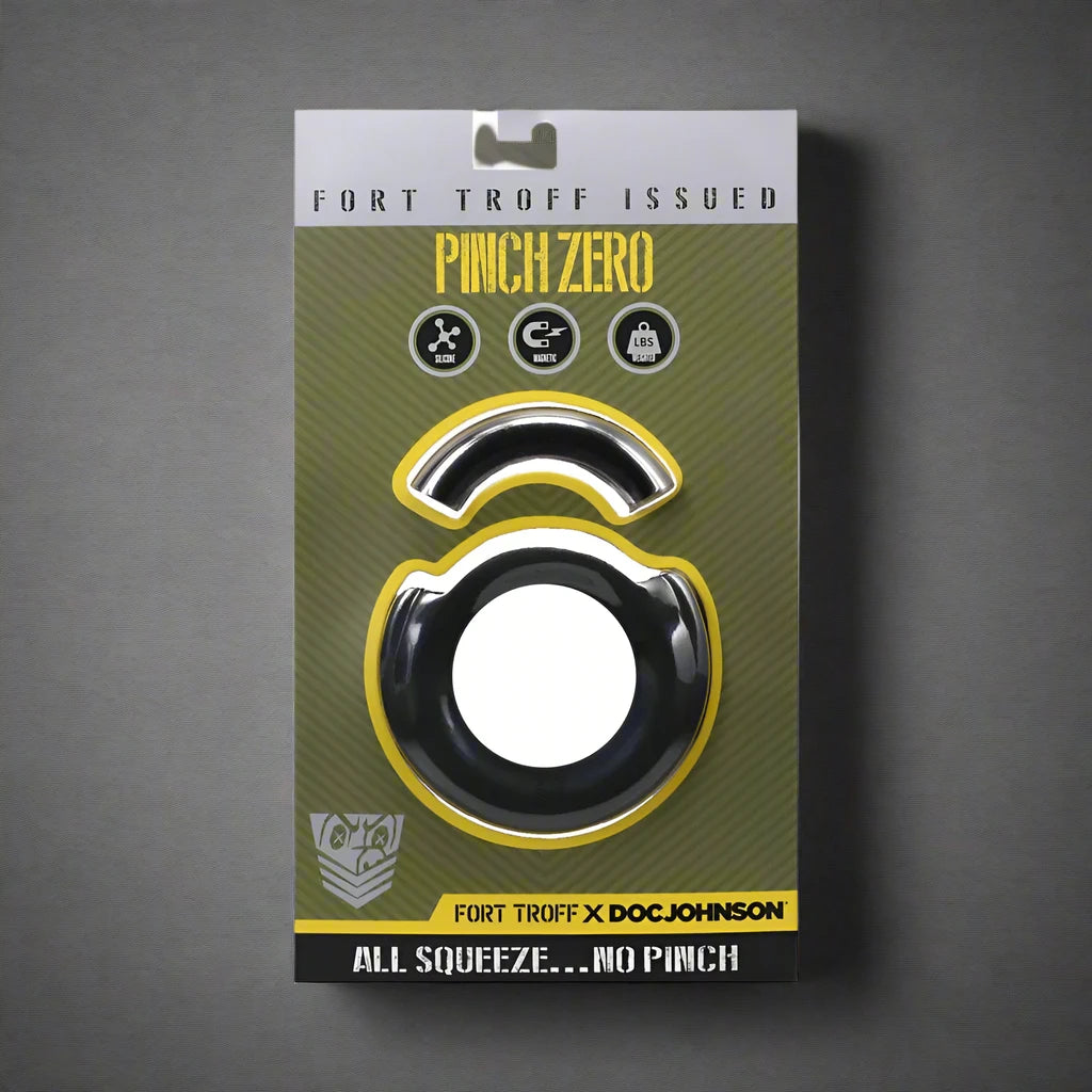 anal toys for playful pleasure-Fort Troff Pinch Zero Ring Black