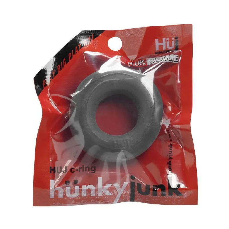 anal toys with soft tip-hunky junk HUJ Silicone Blend Ring - Stone Grey