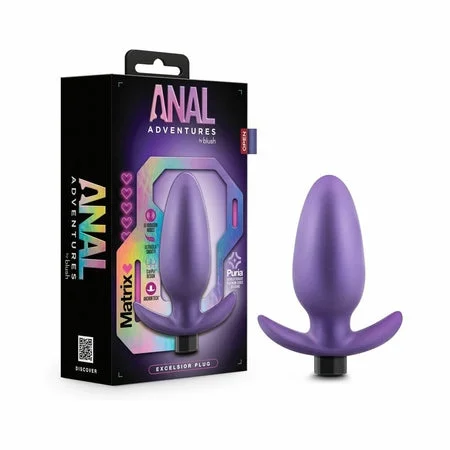 anal toys with firm tip-Anal Adventures Matrix Excelsior Plug Astro Violet