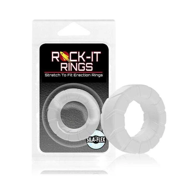 anal toys for discreet play-Rock-it Rings Fat Tire C-Ring - Translucent