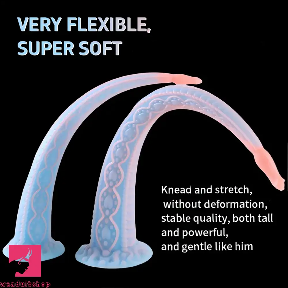 Dildo-slick-14.96in 18.11in Big Long Flower Petal Silicone Soft Dildo For Women