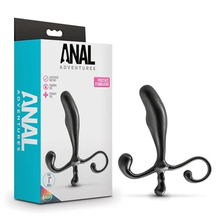 anal toys for erotic fun-Blush Anal Adventures Prostate Stimulator Black