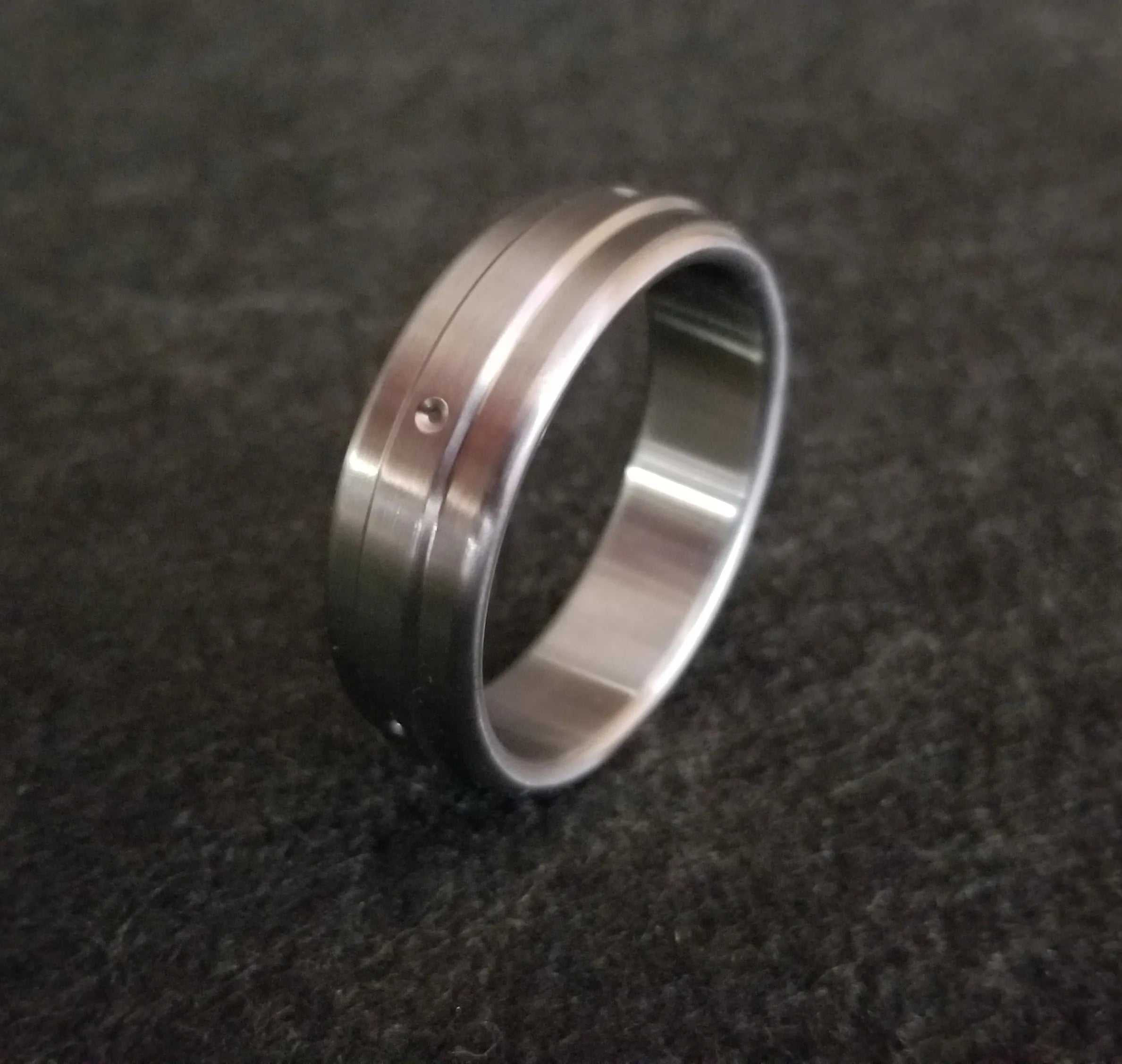 cock ring bold texture-Divet Single Row Style Cockring in Stainless Steel SS