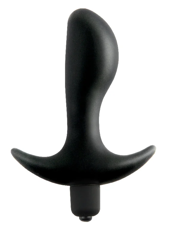 anal toys with firm tip-Anal Fantasy Collection Vibrating Perfect Plug - Black