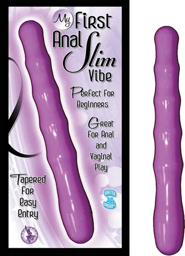 silicone anal toys for sale-My First Anal Slim Vibe - Purple